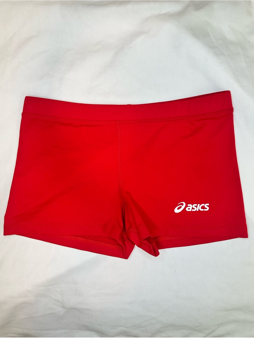 ASICS Red Compression Shorts Women’s Small Volleyball Running Training Size S